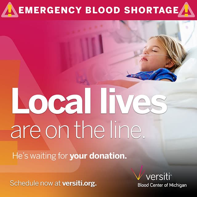 Emergency Blood Shortage - Local lives are on the line.
